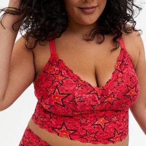Unlined Lace Crop Bralette